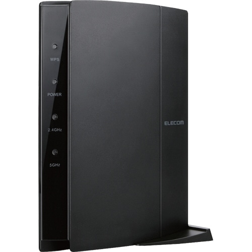 エレコム 無線LANギガビットルーター 1300+600Mbps 11ac 据置タイプ WRC-1900GHBK-S 1台