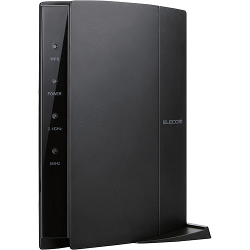 エレコム 無線LANギガビットルーター 867+300Mbps 11ac 据置タイプ WRC-1167GHBK-S 1台