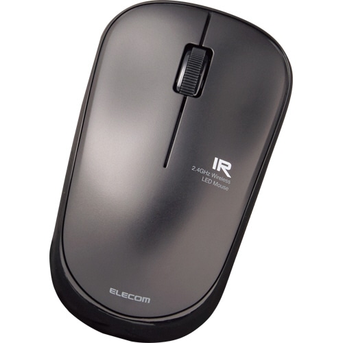 エレコム 3ボタン 無線IRマウス 簡易パッケージ ブラック M-IR07DRBKT 1個
