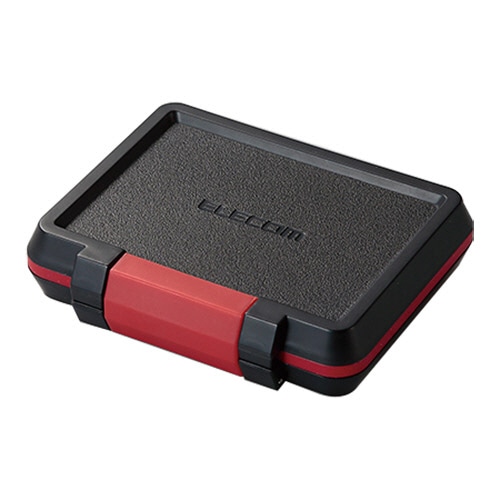 エレコム SD/microSDカードケース 耐衝撃 ブラック CMC-SDCHD01BK 1個