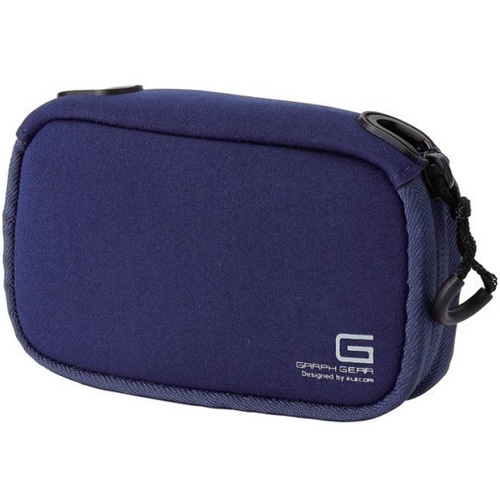 エレコム デジタルカメラケース GRAPH GEAR ソフトタイプ ブルー DGB-062BUD 1個
