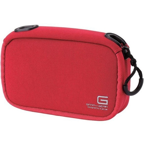 エレコム デジタルカメラケース GRAPH GEAR ソフトタイプ レッド DGB-062RD 1個