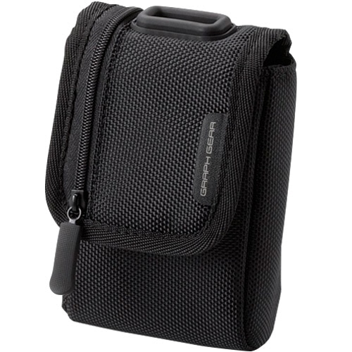 エレコム 首ひも付デジタルカメラケース 面ファスナータイプ Mサイズ ブラック DGB-056BK 1個