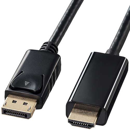 サンワサプライ DisplayPort-HDMI変換ケーブル ブラック 2m KC-DPHDA20 1本
