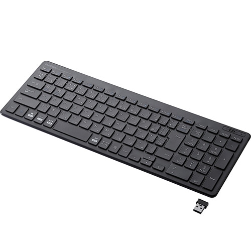 エレコム 無線薄型コンパクトキーボード ブラック TK-FDP099TBK 1台
