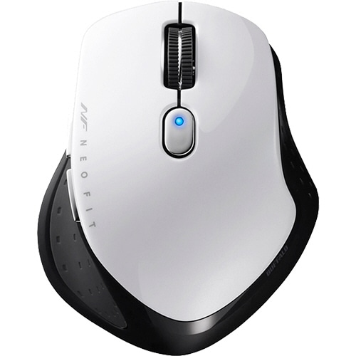 バッファロー 無線 BlueLED 5ボタン ネオフィットマウス Sサイズ ホワイト BSMBW510SWH 1個