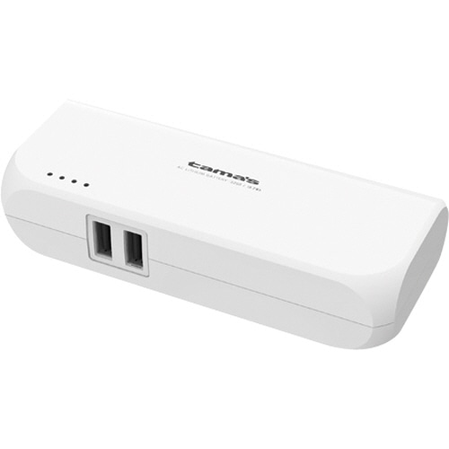 多摩電子工業 ACモバイルバッテリー5200USB-A2ポート2.4A TPLA14SAW 1個