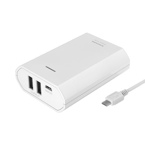 多摩電子工業 モバイルバッテリー 7800mAh USB×2 ホワイト TL82SAW 1個