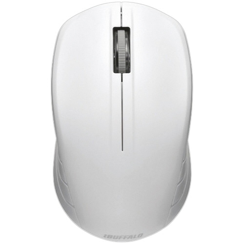 バッファロー 無線(2.4GHz)IR LEDマウス 3ボタン 簡易パッケージ ホワイト BSMRW21WHZ 1個