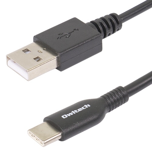 オウルテック やわらかく断線に強い 高い耐久性と柔軟性を併せ持つUSB Type-Cケーブル ブラック 2.0m OWL-CBKCASR20-BK 1本