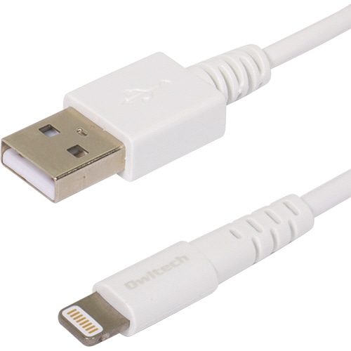 オウルテック やわらかく断線に強い 高い耐久性と柔軟性を併せ持つLightningケーブル ホワイト 1.2m OWL-CBKLTSR12-WH 1本