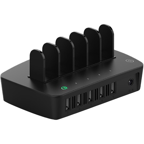 イッスイ USB5ポート充電スタンド 1ポートQC2.0対応 ICS5P01BK 1台