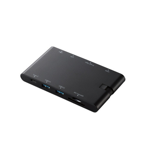 エレコム USB Type-C接続モバイルドッキングステーション ブラック DST-C05BK 1個