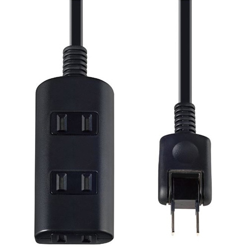 ELPA ほこりシャッター付タップ 3個口 5m ブラック WBT-N3050B(BK) 1個