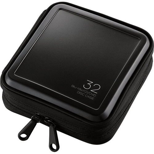 エレコム Blu-ray・CD・DVD対応ファスナーケース 32枚収納 ブラック CCD-HB32BK 1個