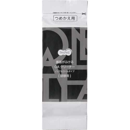 TANOSEE 画面がふけるOAクリーナー ノンアルコール 詰替用 1パック(50枚)
