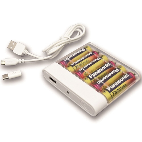 トップランド スマートフォンチャージ Wコネクタ電池交換 CHSPBT6WC-WT 1個