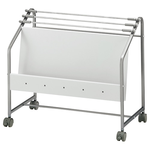 トヨダプロダクツ マガジンラック付新聞掛け 幅600×奥行300×高さ520mm LAS-PMR 1台