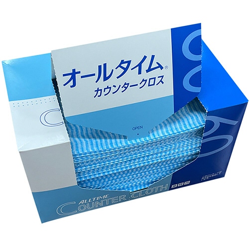 東京メディカル カウンタークロス 厚口 ブルー FT-303 1パック(60枚)