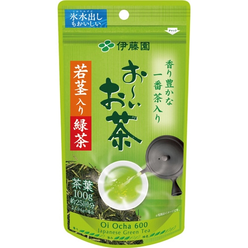 伊藤園 おーいお茶 若茎入り緑茶 100g 1袋