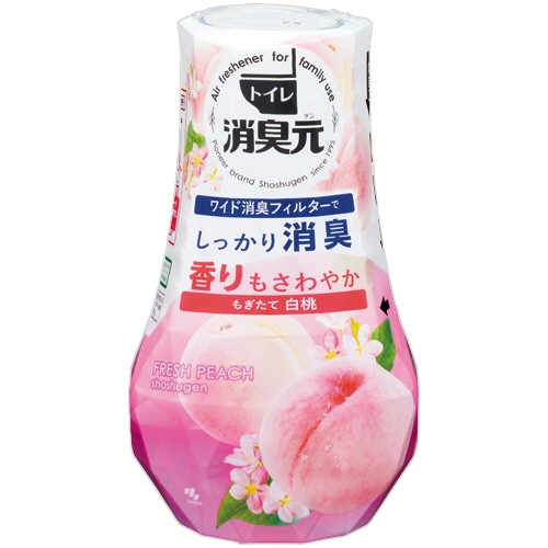 小林製薬 トイレの消臭元 もぎたて白桃 400mL 1個