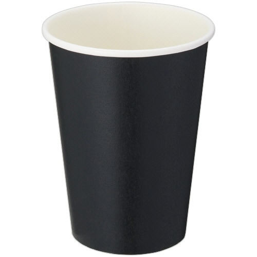 TANOSEE 厚紙タンブラー ブラック 280mL(9.5オンス) 1パック(50個)