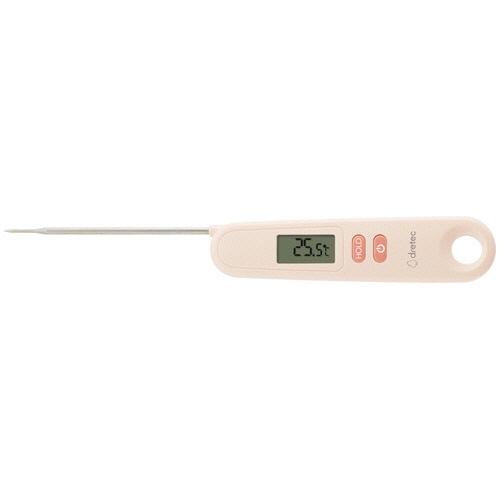 ドリテック 折りたためるクッキング温度計 ピンク O-903PK 1個