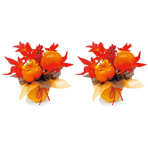 ササガワ　秋の味覚柿ボール　ＰＯＰ　３９－８２４５　１パック（２個）