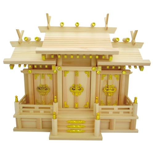 フィットポスト 神棚 屋根違い三社・小 1個