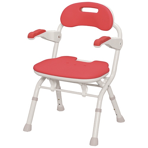 アロン化成　折りたたみシャワーベンチ　ＦＳフィット　レッド　５３６－０５６　１台