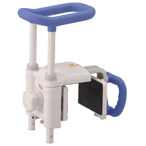 アロン化成　高さ調節付浴槽手すり　ＵＳＴ－２００Ｎ　ブルー　５３６－６１５　１台