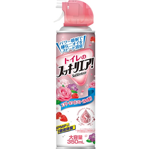 アース製薬 トイレのスッキーリエア! エアリーホワイトフローラル 350ml 1本