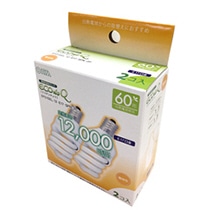 オーム電機 電球形蛍光灯 エコ電球 D形 60形 E17 電球色 EFD15EL/12E17SPN2 1パック(2個)