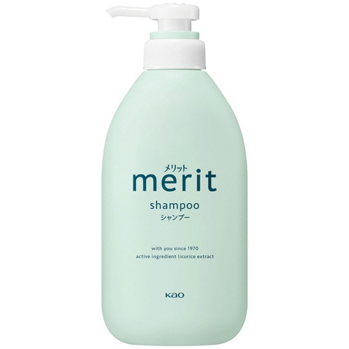 花王 メリット シャンプー 本体 ポンプ 450mL 1本