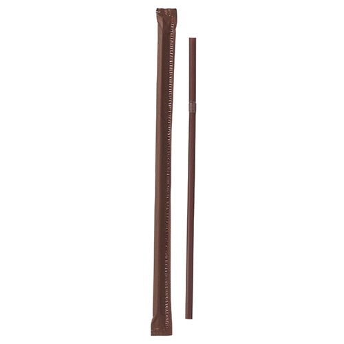 きんだい フレックスストロー(紙包装) ブラウン GS-37 1パック(200本)