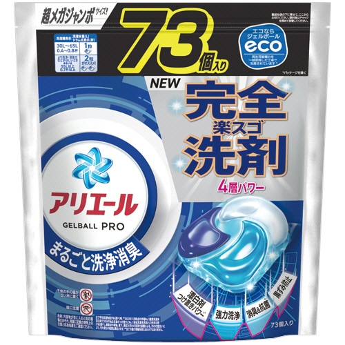 P&G アリエール ジェルボールプロ つめかえ用 超メガジャンボ 1パック(73個)