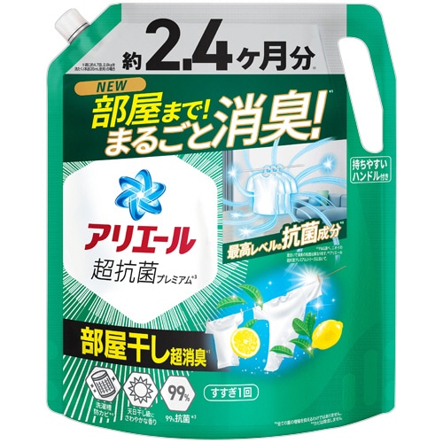 P&G アリエール ジェル 部屋干しプラス つめかえ用 超ウルトラジャンボサイズ 1.72kg 1パック