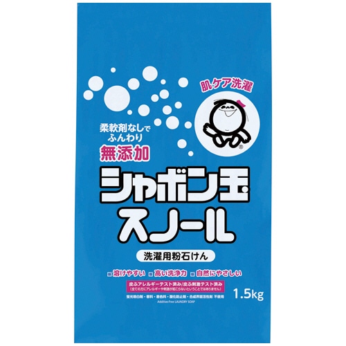 シャボン玉石けん 粉石けん シャボン玉スノール 1.5kg 1個