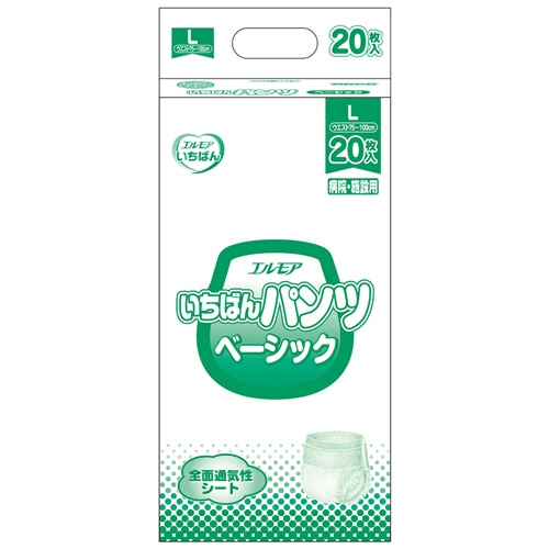 カミ商事 エルモア いちばん パンツ ベーシック L 1パック(20枚)