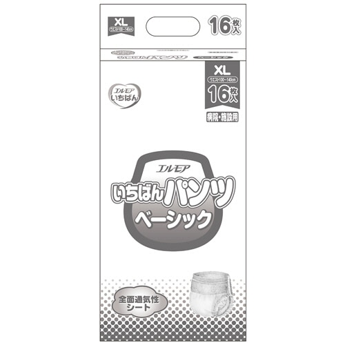 カミ商事 エルモア いちばん パンツ ベーシック XL 1パック(16枚)