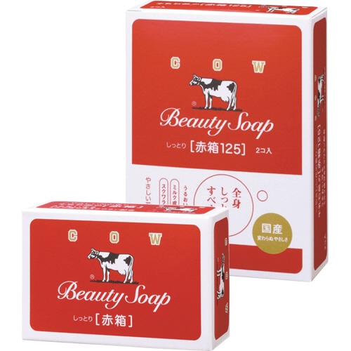 牛乳石鹸共進社 カウブランド 赤箱125 125g/個 1箱(2個)