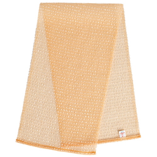 キクロン　ボディタオル　アワスター　ふつう　オレンジ　１枚