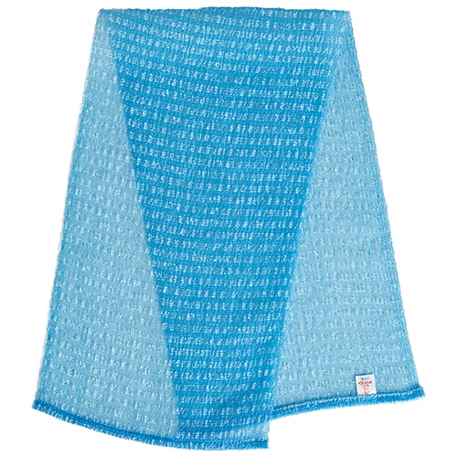 キクロン　ボディタオル　アワスター　かため　ブルー　１枚