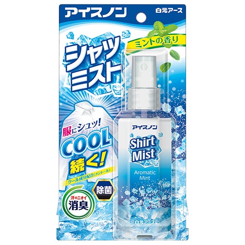 白元アース アイスノン シャツミスト ミントの香り 100ml 1本