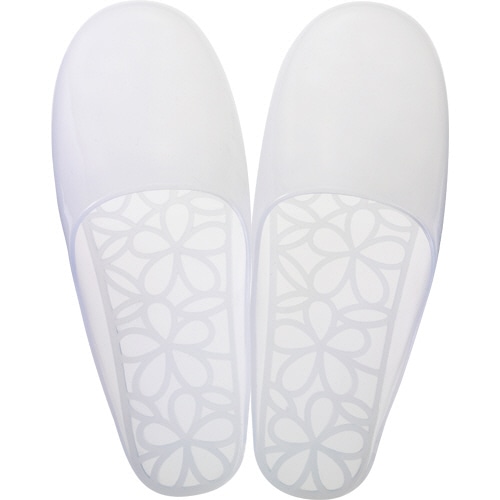 マーナ ウォーターカラー バススリッパ フラワー ホワイト W248W 1足