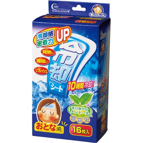 新タック化成 冷却シート 大人用 爽やかメントール 1箱(16枚)