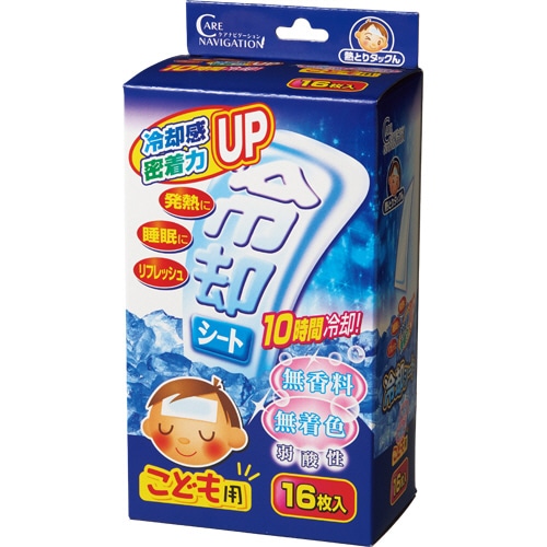 新タック化成 冷却シート こども用 無香料・無着色 1箱(16枚)