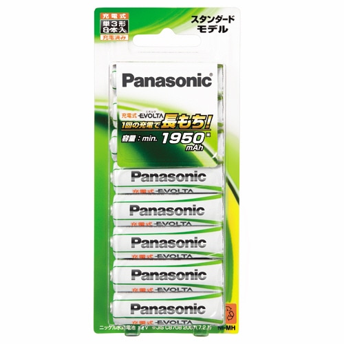 パナソニック ニッケル水素電池 充電式EVOLTA スタンダードモデル 単3形 BK-3MLE/8B 1パック(8本)