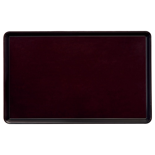 永山樹脂 トレー 角 ダークブラウン 270×170mm NJ-B02 1枚