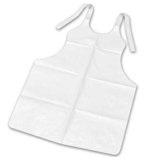 きんだい 紙エプロン 中 白 PE-002 1パック(100枚)